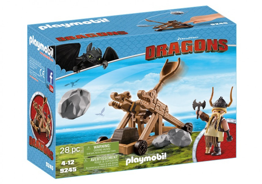 9245 PLAYMOBIL® Dragons Gobbers un katapulta, no 4+
