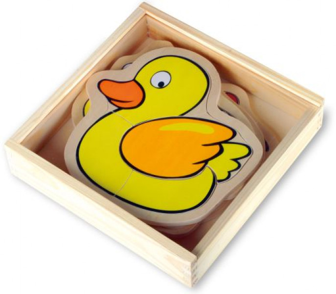 LEGLER Koka puzlte, 4 dzīvnieciņi pamatiņā18 mēneši 7339