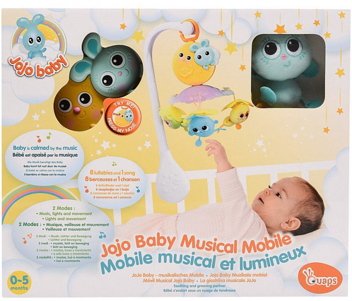 Quaps Jojo baby muzikālais karuselis virs gultiņas