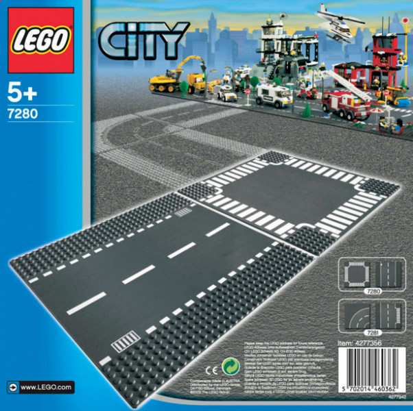 7280 LEGO City Прямой участок дороги и перекресток