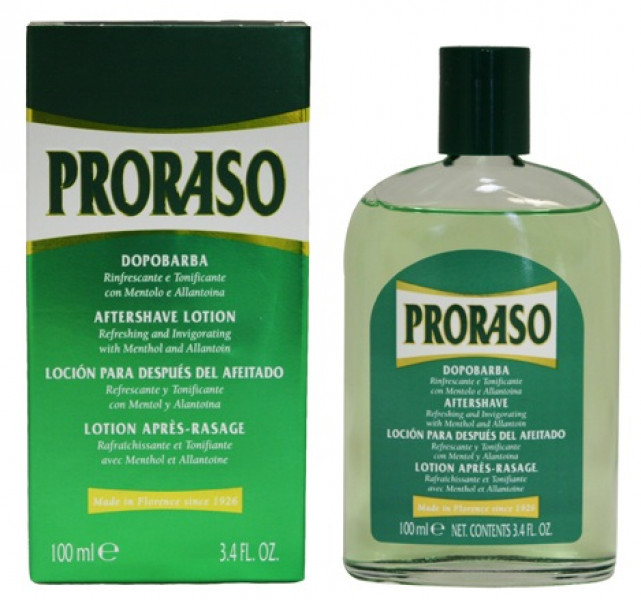 Proraso Losjons pēc skūšanās ar mentolu un eikalipta ellu, 100ml.