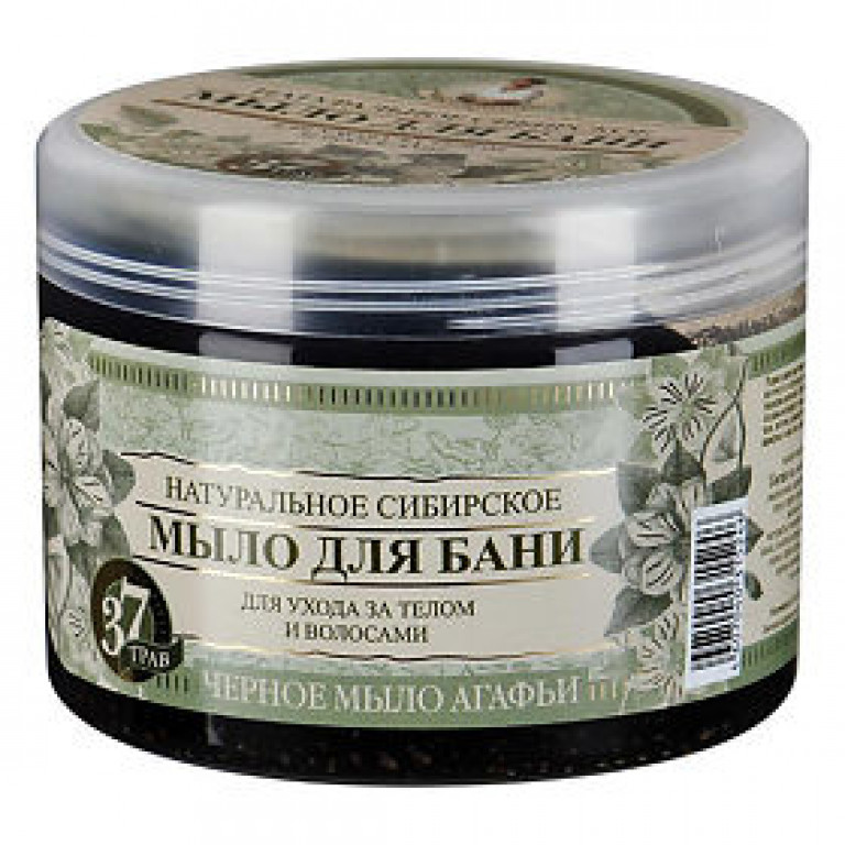 Травы и сборы Агафьи, Натуральное Сибирское мыло для бани "Черное мыло ...