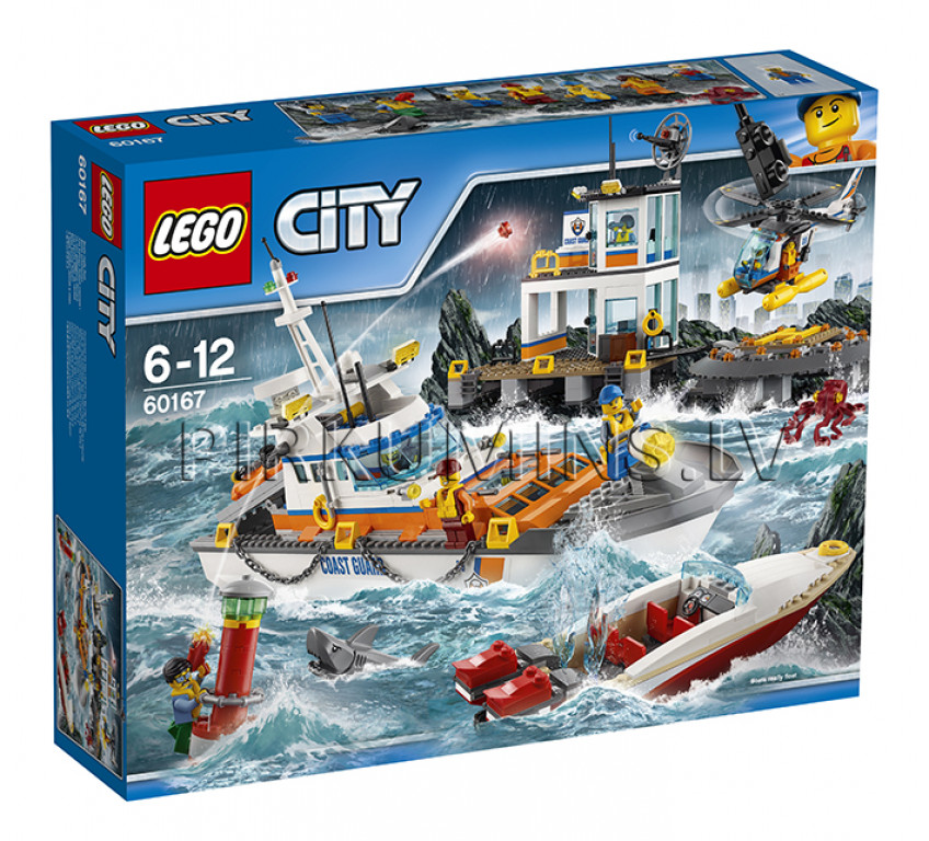60167 LEGO® City Krasta apsardzes štābs, no 6 līdz 12 gadiem NEW 2017 ...