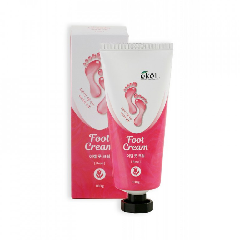 Ekel Foot Cream Rose Увлажняющий крем для ног с экстрактом розы, 100g