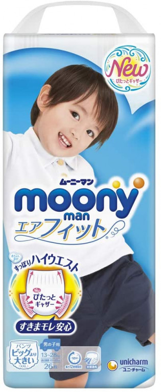 Moony Biksītes XXL zēniem no 13-28 kg, 26 gab. Alternatīva - Merries ...