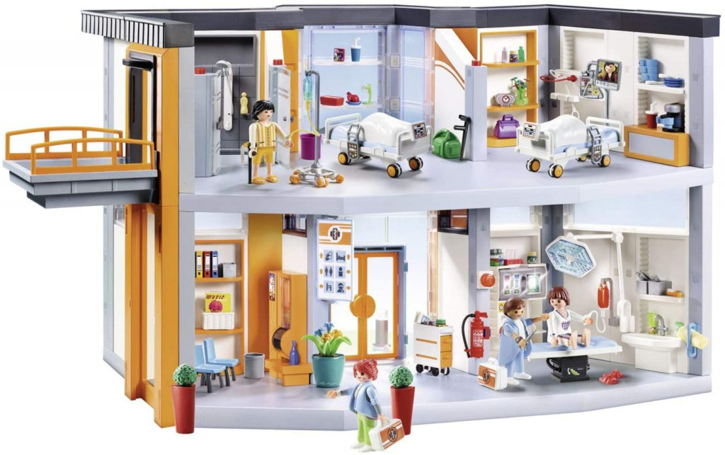 playmobil 70190 city life large furnished hospital with lift