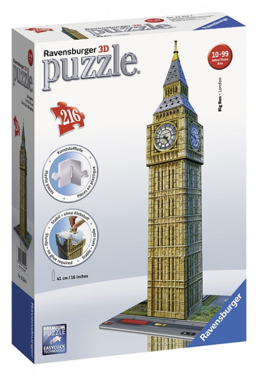 Ravensburger 3D Puzle Big Ben, 216 elementi 12554 | Puzles | RotaÄ¼lietas | EkoloÄ£iska un 