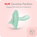 Izpārdošana! SU41 Zils NUK silikona māneklītis Sensitive 0-6m 1gb. Ražots ASV