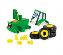 JOHN DEERE traktors - skrūvē un brauc!15detaļas, elektrisks skrūvgrieznis +3