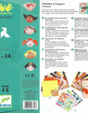 Djeco Origami Skaistās sejiņas ar uzlīmēm 4-8gadiem, DJ08757