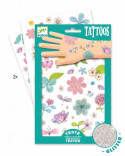 Djeco tetovējumi Ziedi ar spīdumiņiem, DJ09585