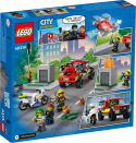 60319 LEGO® City Ugunsdzēsēju operācija un policijas pakaļdzīšanās, 5+ gadiem, NEW 2022!(Maksas piegāde eur 3.99)