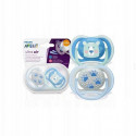 Philips Avent SCF 085/03 Ultra Air silikona māneklītis, zils, 6-18 mēn, 2 gab.