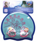Peldēšanas komplekts Frozen - cepurīte un peldēšanas brilles 3+ gadiem (iepakojums mazliet nobružāts)