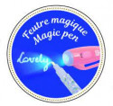 Djeco Maģiskā pildspalva ar ultraviolēto gaismu un blociņu ar slēdzeni Oana DD03612