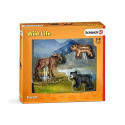 SCHLEICH Wild Life komplekts - alnis, mežacūka, lācis