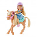 Barbie Bārbija (apm.15cm) -jātniece ar poniju un aksesuāriem