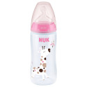 NUK First Choice 0-6mēn.pudelīte ar temperat. kontroles indikatoru,silikona knupi,150ml; SK53