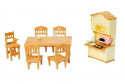 Sylvanian Families Ēdamistaba ar bufeti (15 detaļas)